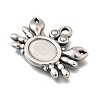 304 Stainless Steel Pendant Cabochon Settings STAS-H477-03A-P-2