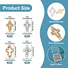 20Pcs 4 Styles Alloy Crystal Rhinestone Connector Charms FIND-TA0008-74-4