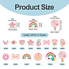 70Pcs 14 Styles Opaque & Trasnaprent Resin Cabochons RESI-TA0004-77-4
