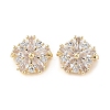 Brass Pave Cubic Zirconia Spacer Bars LS-KK-B090-03A-01G-1