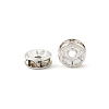 Iron Crystal Rhinestone Spacer Beads X-RB-A009-8MM-S-2