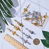36Pcs 6 Style Tibetan Style Alloy Big Pendants FIND-SC0005-70-3