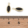 Brass Pave Cubic Zirconia Charms CU-CBABEB3-06G-4