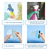 16 Sheets 8 Styles Waterproof PVC Colored Laser Stained Window Film Static Stickers DIY-WH0314-074-3