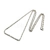 Tarnish Resistant Fashionable 304 Stainless Steel Rope Chain Necklace Making LS-STAS-A028-N039P-L-1