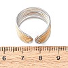 304 Stainless Steel Cuff Open Rings RJEW-H266-04B-GP-5