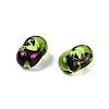 Picasso Spray Painted Glass Seed Beads SEED-T006-04-17-5