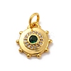 Brass Micro Pave Cubic Zirconia Charms KK-U033-22G-03-1