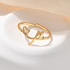 304 Stainless Steel Cuff Rings for Women RJEW-D285-01G-P-4
