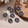 Platinum Plated Alloy Charms X-ENAM-S118-02I-P-5