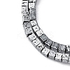 Electroplated Natural Lava Rock Beads Strands G-A256-B01-01C-2
