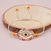 Friendship Evil Eye Loom Pattern Seed Beads Bracelets for Women BJEW-C011-40-3