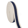 10 Yards Polyester Striped Ribbon SRIB-WH0011-068A-1