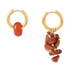 Natural Mixed Stone Bead Asymmetrical Earrings EJEW-JE04353-3