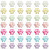 60Pcs Flocking Opaque Acrylic Beads MACR-SC0002-37-7