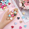 80Pcs AB Color Plated Opaque Acrylic Beads OACR-SP0002-45B-3