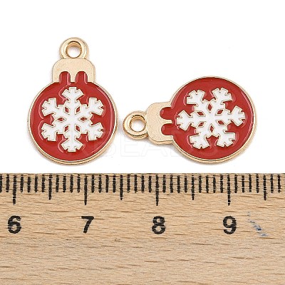 Christmas Theme Alloy Enamel Pendants FIND-I065-02J-KCG01-1