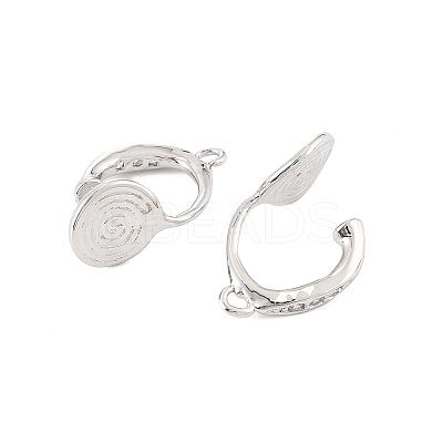 Brass Clip-on Earring Findings LS-KK-K371-27A-P-1