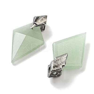 Natural Green Aventurine Pendants G-K338-10AS-02-1