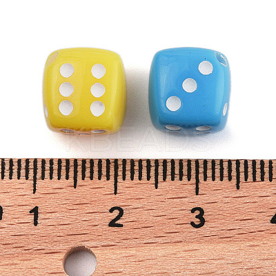 Opaque Acrylic Beads OACR-P028-03B-1