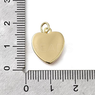 Brass Red Enamel Pendants KK-S523-14G-1