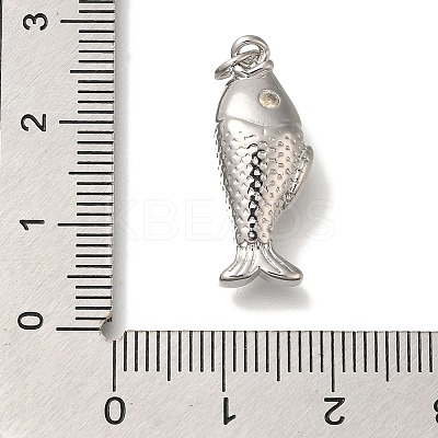 Rack Plating Brass Micro Pave Cubic Zirconia Pendants KK-I720-66P-1