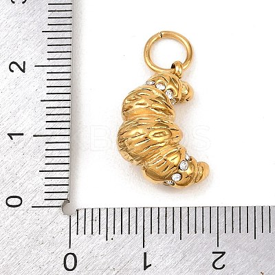 304 Stainless Steel Rhinestone Pendants LS-STAS-I365-01G-03-1