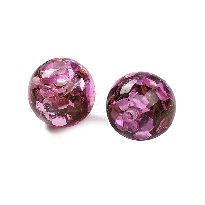 Transparent Resin with Paillette Beads LS-RESI-G110-02C-1