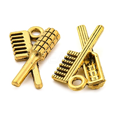 Tibetan Style Alloy Pendants TIBEP-T052-02AG-RS-1