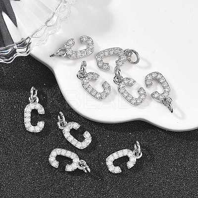 SHEGRACE Brass Micro Pave Clear Cubic Zirconia Pendants XGRQ29016-394P-C-1