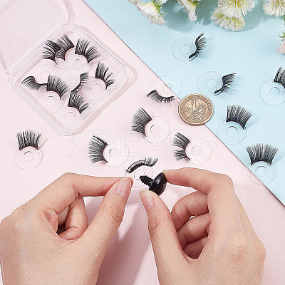 20Pcs Doll Eyelashes Strips DIY-PH0010-26-1