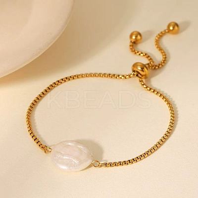 Fashion Stainless Steel Boston Link Chains Slider Bracelets EE0272-1