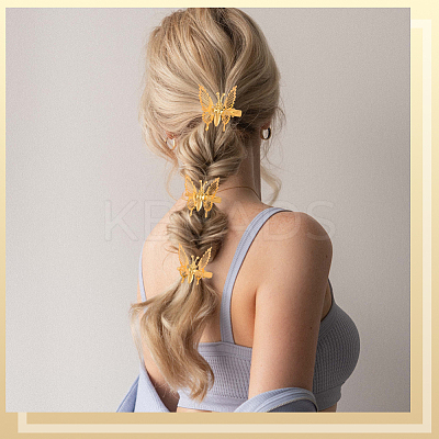 12Pcs Alloy Alligator Hair Clips for Women OHAR-SP0001-06G-1