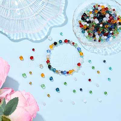 400Pcs 16 Styles Imitation 5301 Bicone Beads GLAA-YW0005-35-1