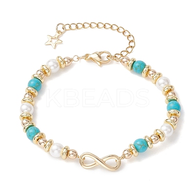 Infinity 304 Stainless Steel Link Bracelets BJEW-JB12799-02-1