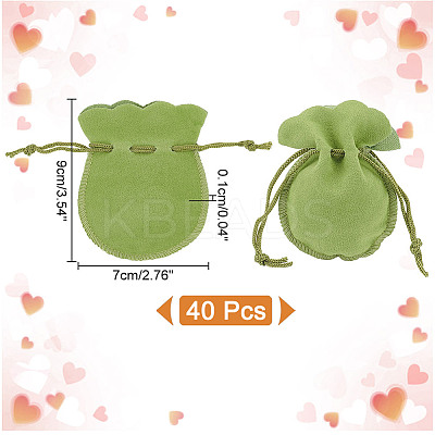 Calabash Velvet Jewelry Storage Drawstring Pouches TP-WH0011-05F-1