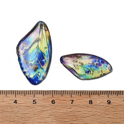 4Pcs Transparent Epoxy Resin Butterfly Wings Pendants RESI-C057-01B-1