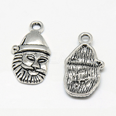 Tibetan Style Alloy Christmas Pendants TIBE-S301-036AS-RS-1