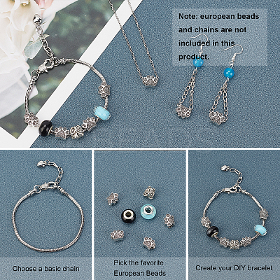 Zinc Alloy European Beads MPDL-PH0001-09AS-1
