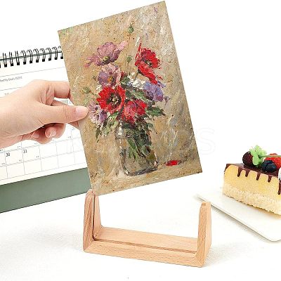 Beech Wood Business Card Holder ODIS-WH0005-71-1