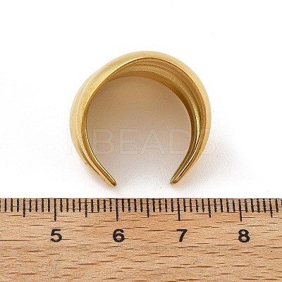 304 Stainless Steel Open Cuff Rings RJEW-R014-02G-01-1