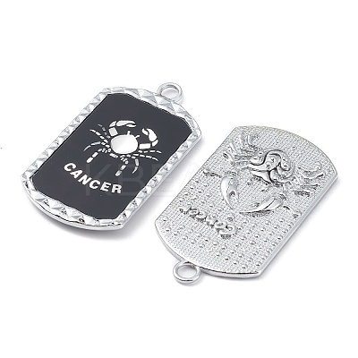 Alloy Twelve Constellations Series Big Pendants PALLOY-O107-01P-01-1