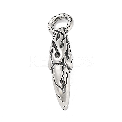 304 Stainless Steel Big Pendants STAS-M336-04AS-1
