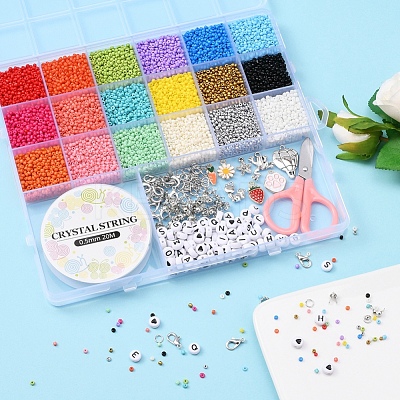 DIY Seed Beads Jewelry Set Making Kit DIY-YW0005-56-1