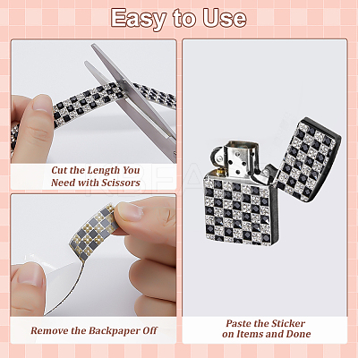 2Pcs Tartan Pattern Hotfix Glass Rhinestone DIY-ME0001-63A-1