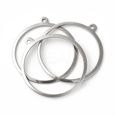 Tarnish Resistant 201 Stainless Steel Pendants X-STAS-F192-023P-1