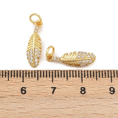Brass Micro Pave Cubic Zirconia Pendants KK-H093-01G-1