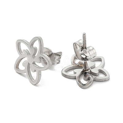 Non-Tarnish 304 Stainless Steel Stud Earrings EJEW-K285-07P-1