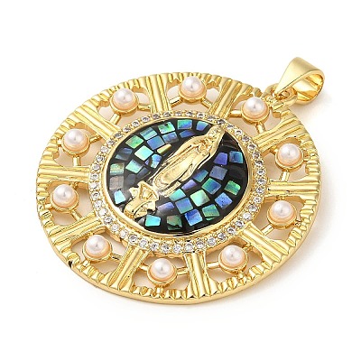Rack Plating Brass Micro Pave Cubic Zirconia Earrings KK-P268-06B-G-1