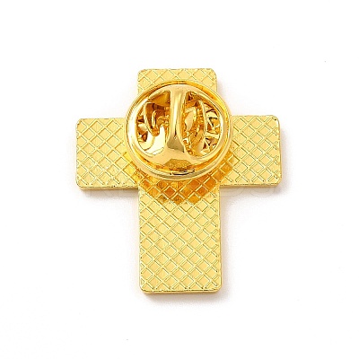 Cross Enamel Pin JEWB-C001-01A-1